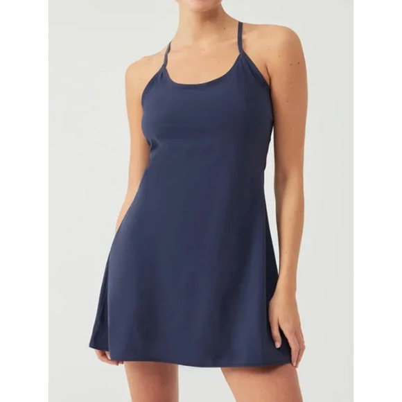 Outdoor Voices The Exercise Dress Current Small Blue - Picture 1 of 6